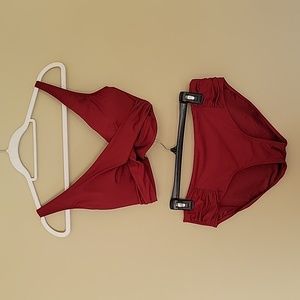 NIPTUCK Swim Size 8 Cranberry 2-Piece Swimsuit